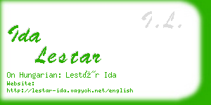 ida lestar business card